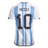 Maglia ufficiale Argentina Messi 10 Casa Mondiali 2022 per Uomo